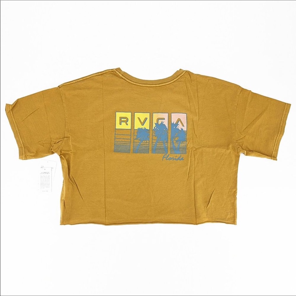 NWT RVCA Women’s Cropped Tee Florida SZ S